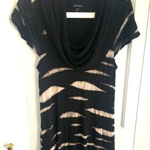 Black and beige Kensie dress